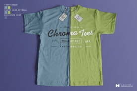 圆领短袖T恤样机