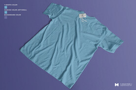 圆领短袖T恤样机