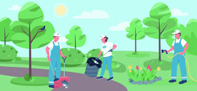 ai矢量地球日背景