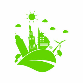 ai矢量创意绿色环保背景