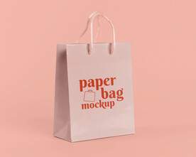 时尚牛皮纸包装袋样机效果图图片