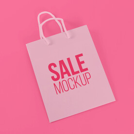 时尚牛皮纸包装袋样机效果图图片