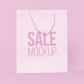 时尚牛皮纸包装袋样机效果图图片