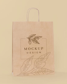 时尚牛皮纸包装袋样机效果图图片