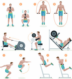 ai矢量健身动作分解