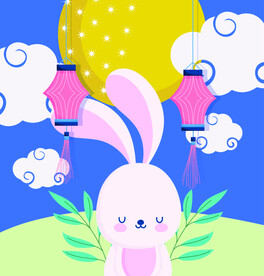 ai矢量卡通中秋背景