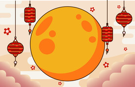 ai矢量卡通中秋背景