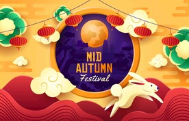 ai矢量国风中秋背景