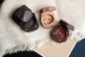 手工木头戒指盒