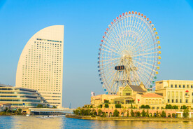 日本都市金融摩天轮建筑摄影