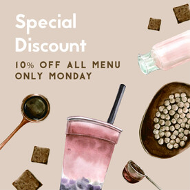 ai矢量简约奶茶背景