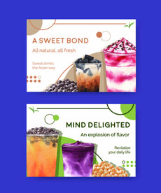 ai矢量简约奶茶背景