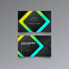 蓝色渐变企业名片