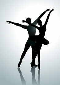 ai矢量芭蕾舞剪影