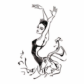 ai矢量芭蕾舞线稿