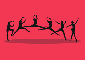 ai矢量芭蕾动作