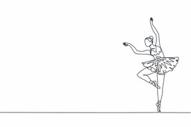ai矢量芭蕾舞线稿