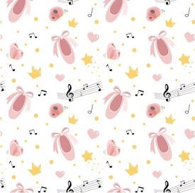 ai矢量芭蕾舞图案背景