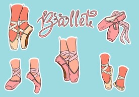 ai矢量芭蕾舞素材