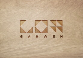 淡色木纹纹理质感雕刻字logo