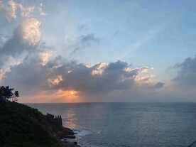 海边夕阳