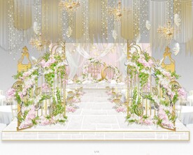 粉绿色婚礼