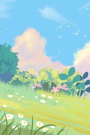  小清新简约创意海报图片