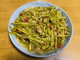 爆炒酸辣空心菜