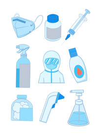 防控疫情海报  抗击新型肺炎 