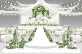 白绿色婚礼
