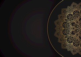 金色欧式巴洛克花纹素材