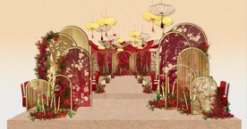 红色新中式婚礼