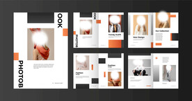 时尚女性宣传册海报素材