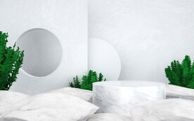 简约电商展台背景