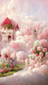 粉色浪漫童话小屋