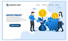 互联网扁平人物插画