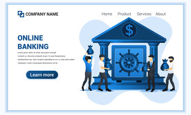 互联网扁平人物插画