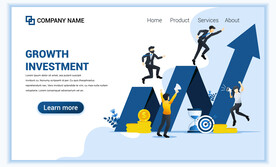 互联网扁平人物插画