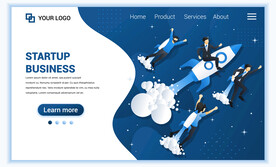 互联网扁平人物插画