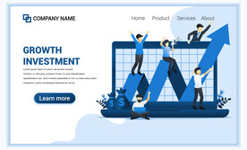 互联网扁平人物插画