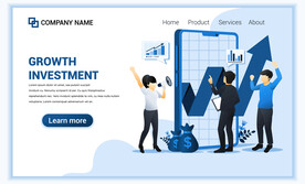 互联网扁平人物插画