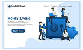 互联网扁平人物插画