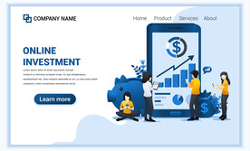 互联网扁平人物插画