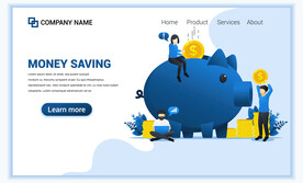 互联网扁平人物插画