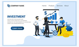 互联网扁平人物插画