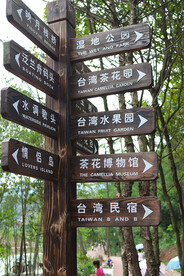 公园指路牌