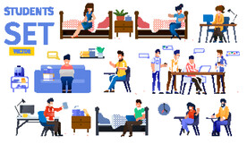 互联网扁平插画