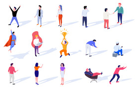 互联网扁平插画