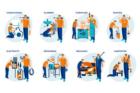 互联网扁平插画