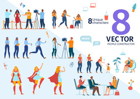 互联网扁平插画